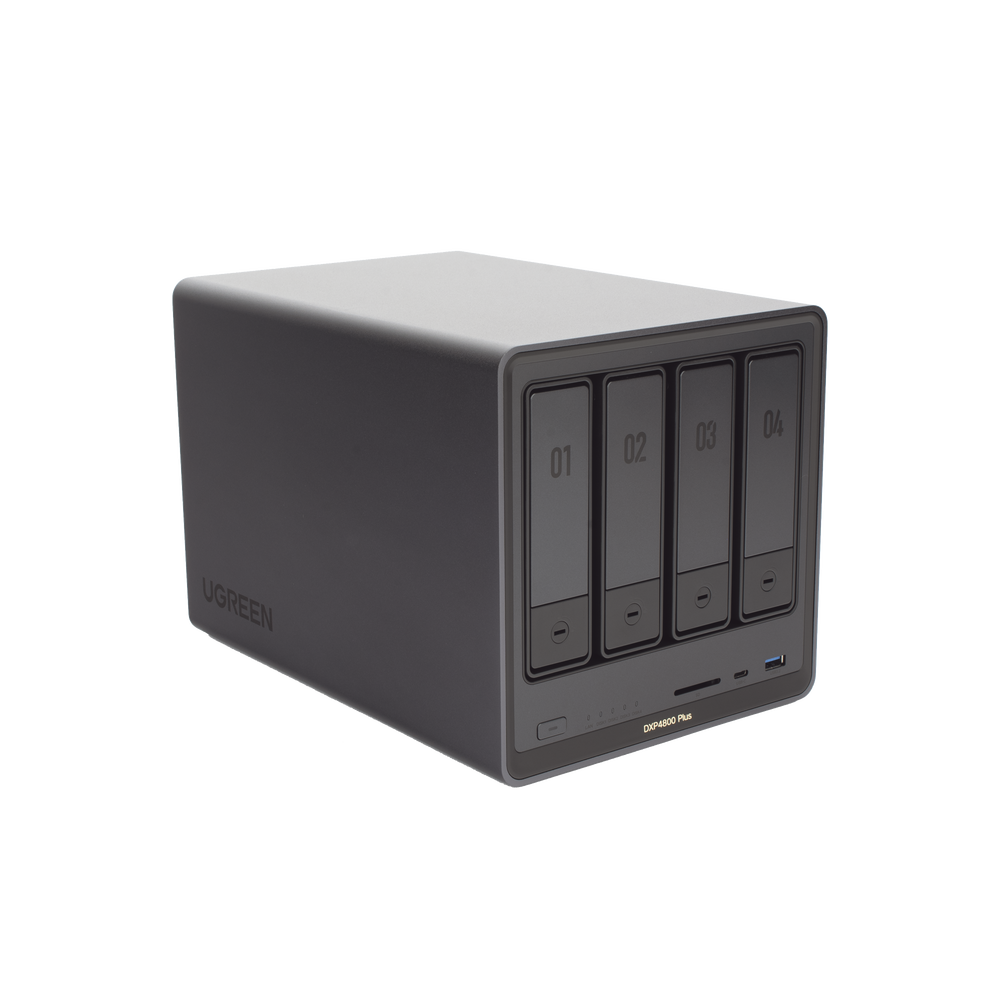 NAS UGREEN NASync DXP4800 Plus / Procesador Intel Pentium Gold 8505 5 Núcleos / 4 Bahías SATA + 2 M.2 NVMe PCIe 4.0 / 8GB DDR5 Expandible a 64GB / 10GbE + 2.5GbE / USB 3.2 Gen 2 Tipo C / HDMI 4K / Sistema Almacenamiento Conectado Red - Image 4