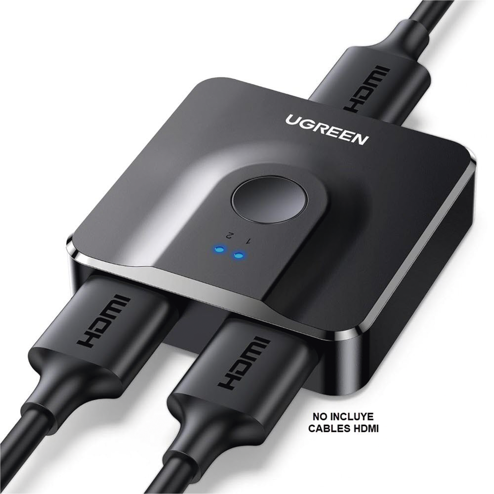 Switch/Divisor HDMI 4K 60Hz (Splitter) | Bidireccional (2 Entradas 1 Salida/1 Entrada 2 Salidas | Switch Conmutable | Led Indicador | 3D | HDR | Dolby Atmos | Potente Chip IC | Diseño Compacto | No Requiere Energía - Image 2