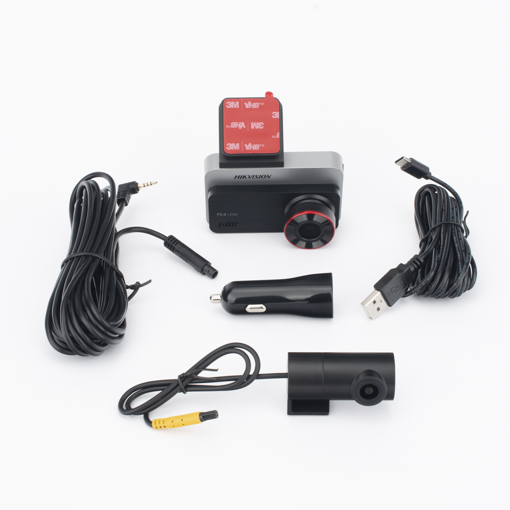 Dashcam de Doble Lente Hikvision AE-DC2328-C200S(2CH) / 2 Megapixel (1080p) Frontal e Interior / Gran Angular 128° / H.265 / Pantalla IPS 3" / WiFi / G-Sensor / Micro SD 256GB - Image 7