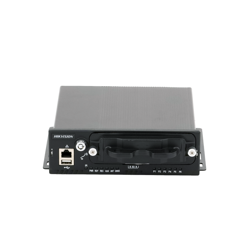 NVR Móvil Vehicular de 8 Canales / 4 PoE + 4 vía Switch / 2 Megapixel / H.265 / GPS + Sensor G / 2 Bahías HDD / RJ45 / Aluminio Industrial - Image 2