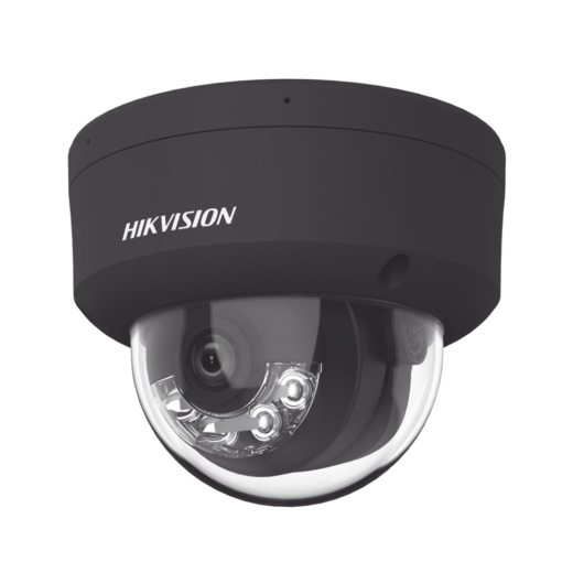 Domo IP 4 Megapixel / Color Negro / Lente 2.8 mm / Dual Light (30 mts Luz Blanca + 30 mts IR) / 2 Micrófonos Integrados / ACUSENSE / Exterior IP67 / IK10 / WDR 120 dB / PoE / ONVIF / Micro SD / Metal / ACUSEEK