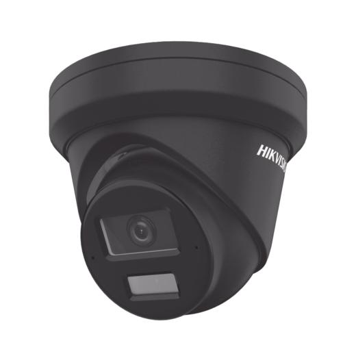[Dual Light + 2 Micrófonos de Doble Matriz] Turret IP 4 Megapixel / Color Negro / Lente 2.8 mm / 30 mts Luz Blanca + 30 mts IR / ACUSENSE / Exterior IP67 / WDR 120 dB / PoE / ONVIF / Micro SD / Metal / ACUSEEK