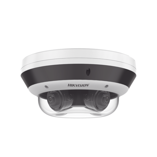 PanoVu Series / Vista Panorámica 360º / 4 Lentes Mot. 2.8 a 12 mm (4 Megapixel por Lente) / 16 Megapixel en Total / WDR 120 dB / DARKFIGHTER / Exterior IP67 / IK10 / PoE+ / 30 mts IR / Micro SD