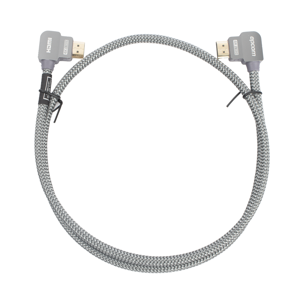 Cable HDMI Ángulo 90° | 1 Metro (3.28 Pies) | Alta Definición | Versión 2.0 | Alta Velocidad 18Gbps | 4K@60Hz | - Image 2