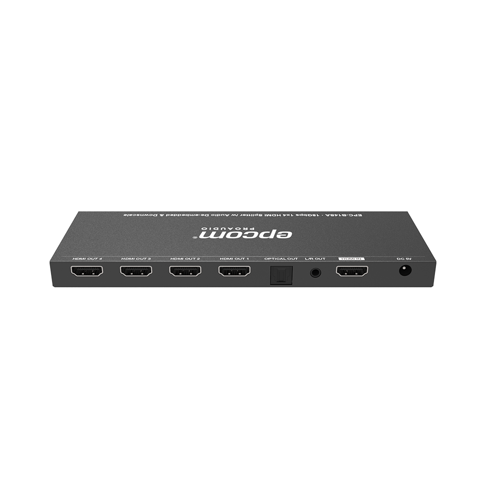 Splitter HDMI 1x4 | 1 Entrada a 4 salidas (Simultaneas) | 4K@60Hz | Extractor de Audio | Down Scaler | HDR 4:4:4 | EDID | 18Gbps - Image 3