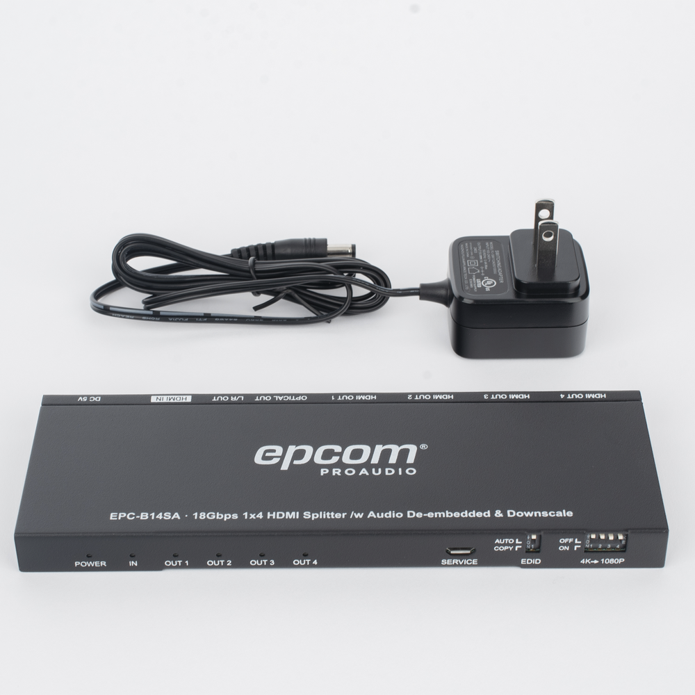 Splitter HDMI 1x4 | 1 Entrada a 4 salidas (Simultaneas) | 4K@60Hz | Extractor de Audio | Down Scaler | HDR 4:4:4 | EDID | 18Gbps - Image 9