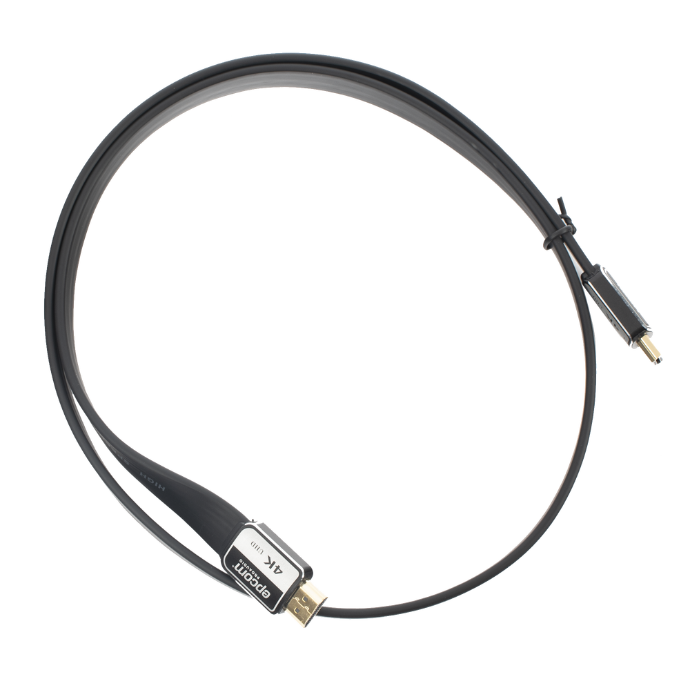 Cable HDMI de 1 Metro (3.28 Pies) | Alta Definición | Versión 2.0 | Alta Velocidad 18Gbps | 4K@60Hz | Conectores Chapados en Oro | Tipo Plano - Image 2
