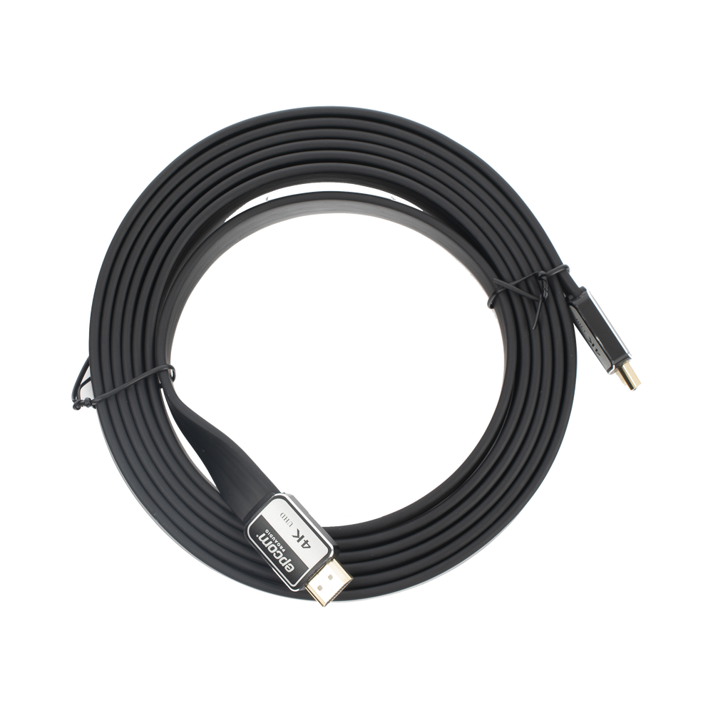 Cable HDMI de 3 Metros (9.84 Pies) | Alta Definición | Versión 2.0 | Alta Velocidad 18Gbps | 4K@60Hz | Conectores Chapados en Oro | Tipo Plano - Image 2