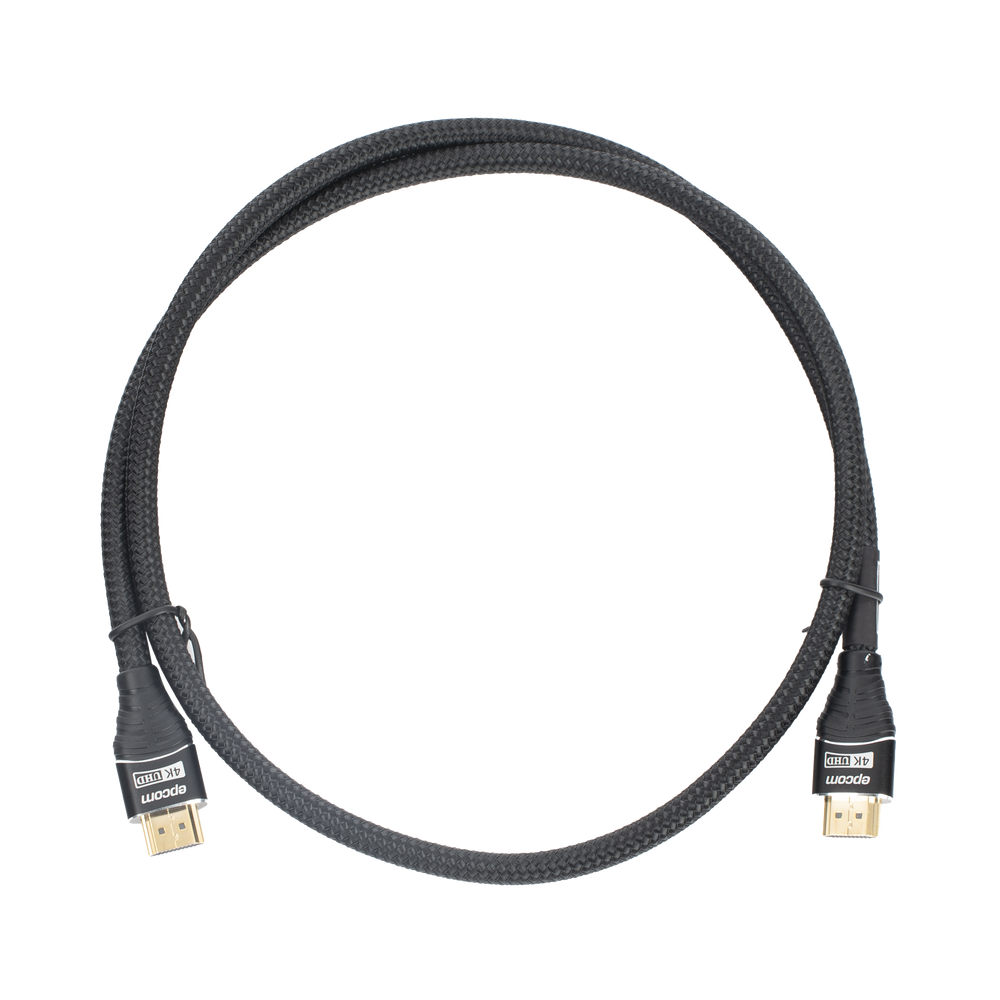 Cable HDMI de 1 Metro (3.28 Pies) | Alta Definición | Longitud | Versión 2.0 | Alta Velocidad 18Gbps | 4K@60Hz | Conectores Chapados en Oro | Tipo Redondo - Image 2