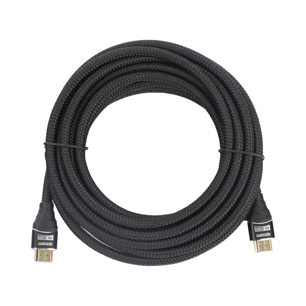 Cable HDMI de 5 Metros (16.40 Pies) | Alta Definición | Longitud | Versión 2.0 | Alta Velocidad 18Gbps | 4K@60Hz | Conectores Chapados en Oro | Tipo Redondo - Image 2