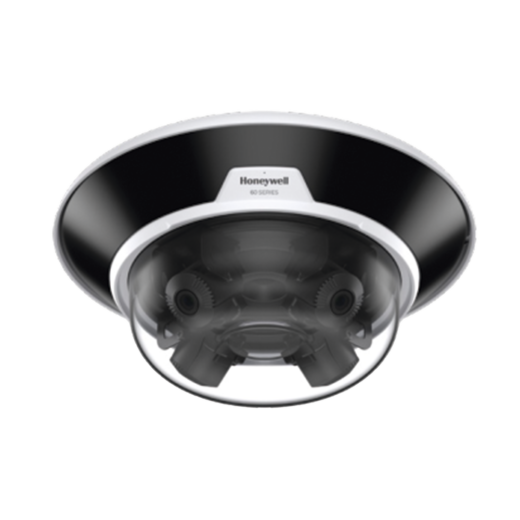 Multisensor IP 20 MP (4 Lentes de 5 MP) / Lentes Motorizados 3.7 a 7.7 mm / Exterior / IP66 / 30 mts IR / H.265 / IK10 / NDAA / ONVIF / Detección Sabotaje / Movimiento / Audio / PoE+ / Alarmas y Audio I/O / Serie 60 / Honeywell Security