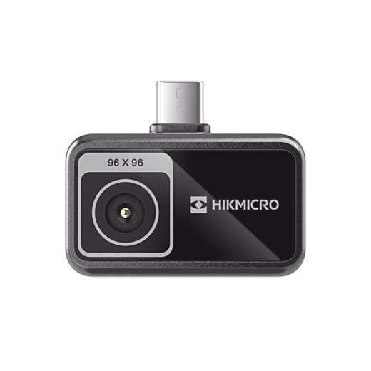 MiniE - Cámara Termográfica para Smartphone / Resolución IR 96 x 96 (9,216 píxeles) / SuperIR / Rango de -20°C a 400°C / Precisión ±2°C o ±2% / Compatible iOS y Android / Paleta Personalizable