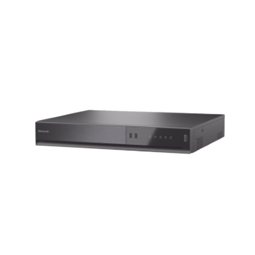 NVR 4K (8 Megapixel) 32 Canales IP / 16 Puertos PoE+ / H.265 / ONVIF / NDAA / Soporta 40 TB (No Incluido) / Audio y Alarmas I/O / Soporta IA Serie 35 / Honeywell Security
