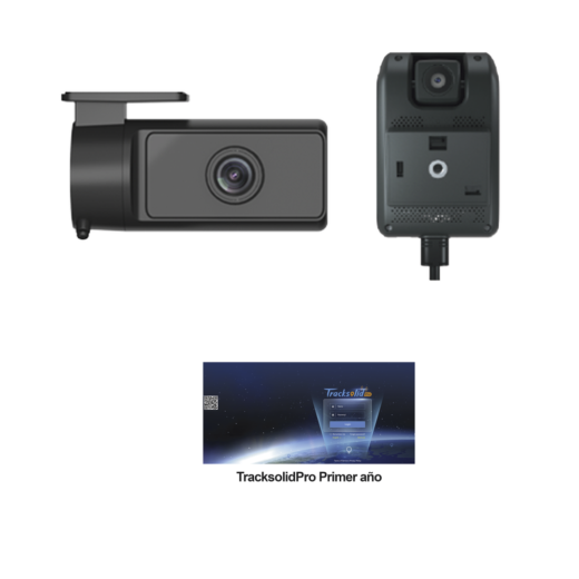 KIT Dashcam con sistema de control ADAS (asistencia de manejo) y Camara de cabina (CI03) / Multiples alarmas /Comunicación dos vías / ideal para flotas vehiculares / Facil instalacio / Incluye primer año de plataforma TrackSolidPro
