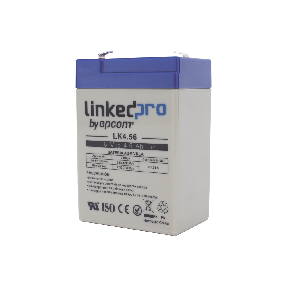 Batería de respaldo 6 V | 4.5 Ah | AGM | Especial para Seguridad Electrónica | UPS | Sistemas de Emergencia | Vida útil 5 años | Terminales F1 - Image 3