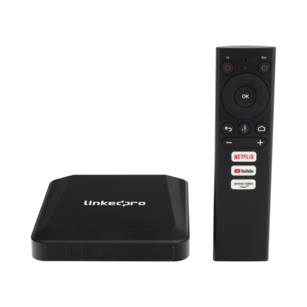 STB 4K Android con Google TV / Alto Rendimiento / Conexión Wi-Fi y por Cable / Control Remoto Bluetooth / Salida HDMI / Software de Gestion para ISPs/ Para modo desarrollador leer la nota en la descripcion