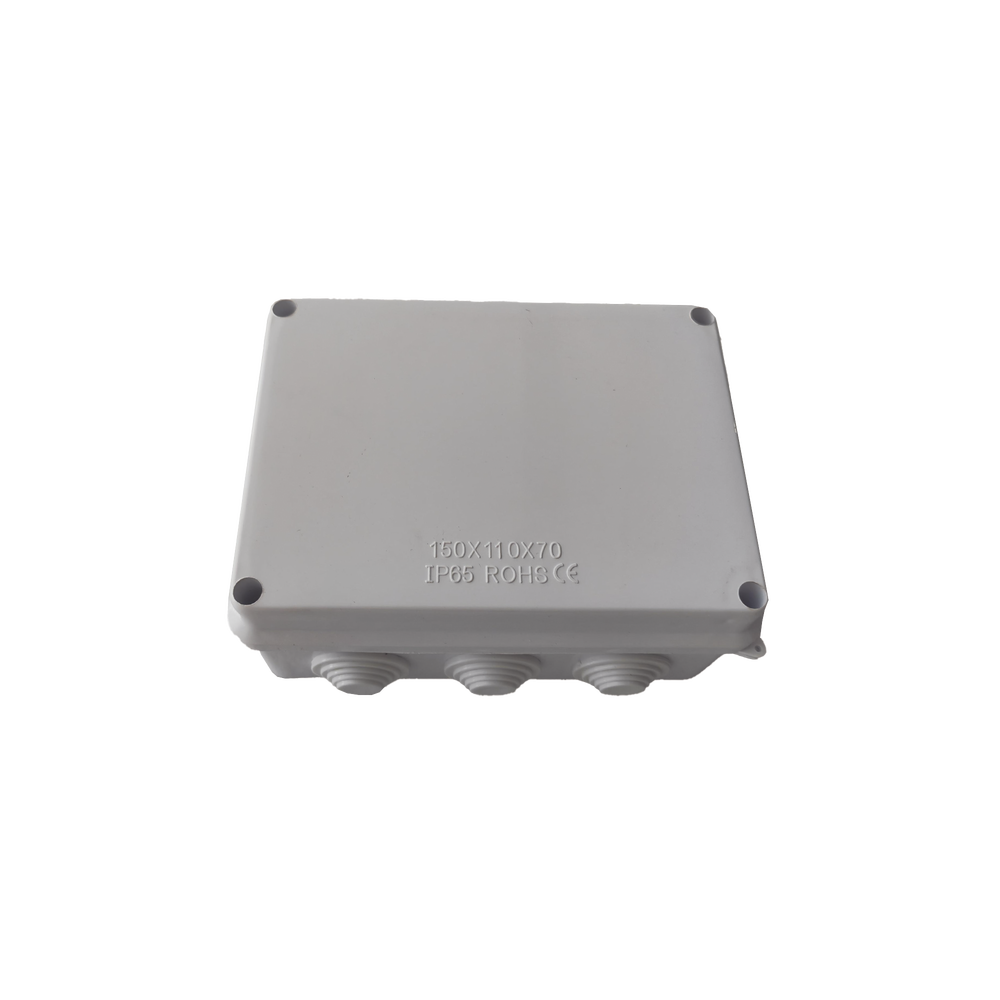 Caja de Derivación-Conexión para Exterior IP65 con 10 Entradas / 150 x 110 x 70 mm / Sellado Seguro con Empaque + 4 Tornillos / Resiste Agua, Polvo y Sol Directo - Image 2