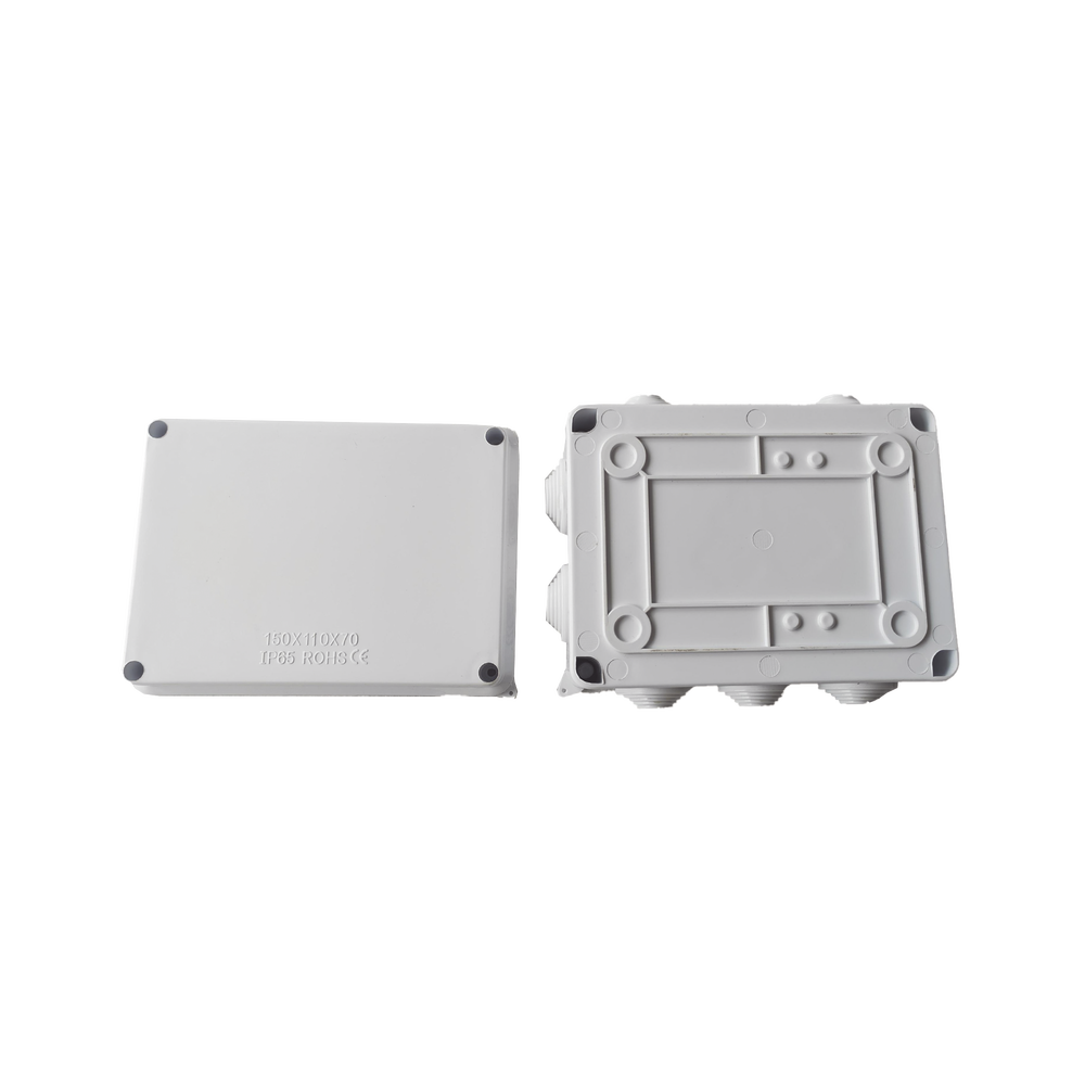Caja de Derivación-Conexión para Exterior IP65 con 10 Entradas / 150 x 110 x 70 mm / Sellado Seguro con Empaque + 4 Tornillos / Resiste Agua, Polvo y Sol Directo - Image 3