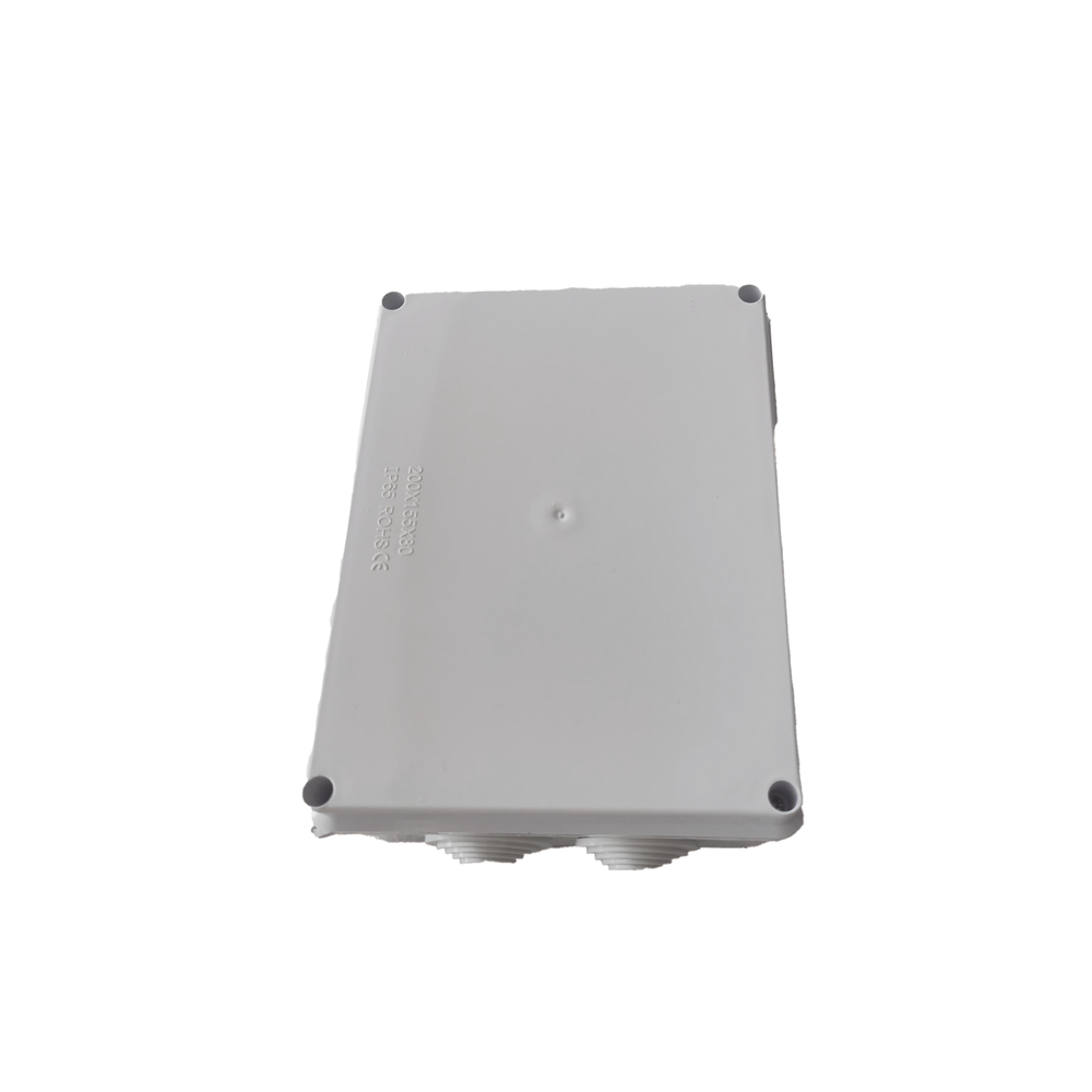 Caja de Derivación-Conexión para Exterior IP65 con 10 Entradas / 200 x 155 x 80 mm / Sellado Seguro con Empaque + 4 Tornillos / Resiste Agua, Polvo y Sol Directo - Image 2