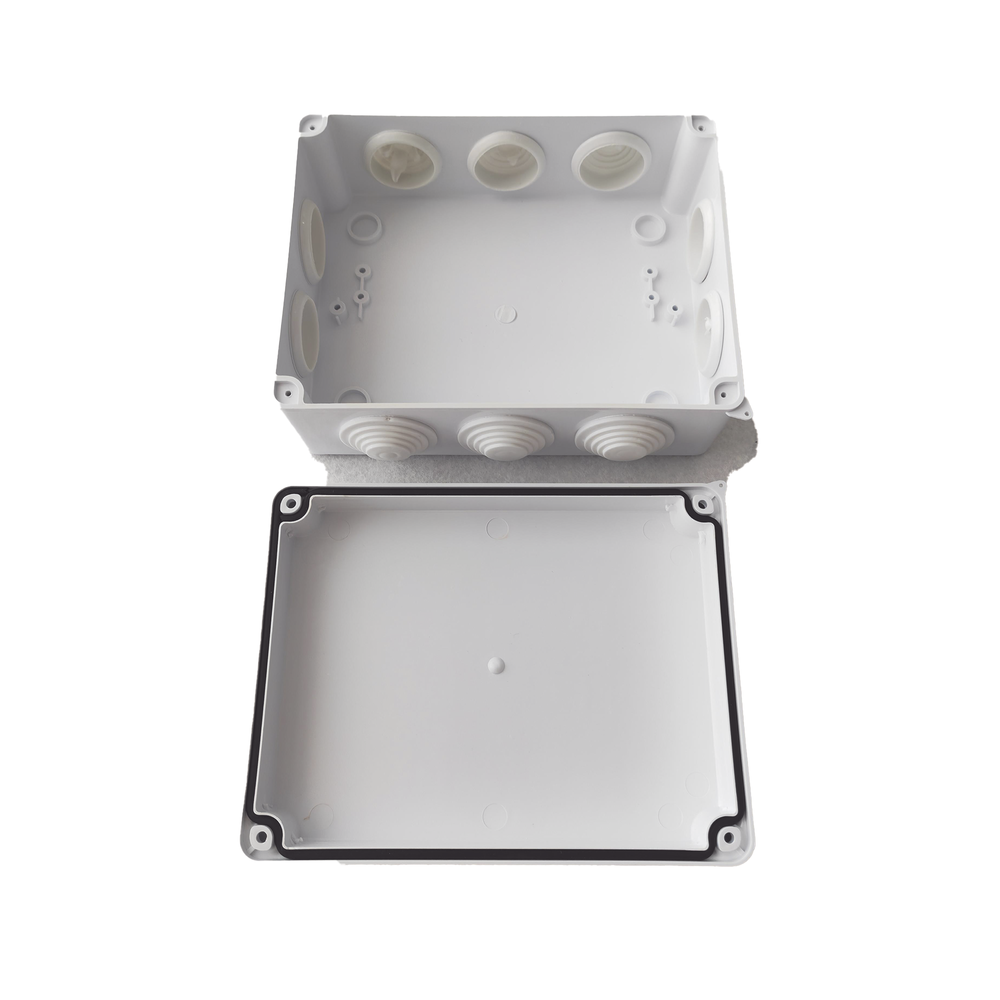 Caja de Derivación-Conexión para Exterior IP65 con 10 Entradas / 200 x 155 x 80 mm / Sellado Seguro con Empaque + 4 Tornillos / Resiste Agua, Polvo y Sol Directo - Image 4