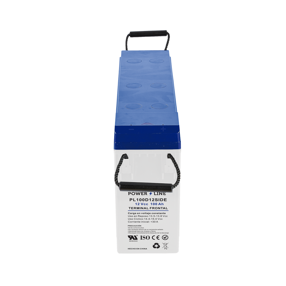 Batería de Ciclo Profundo AGM-VRLA / 12V 100Ah (10h) / Placas Gruesas Alta Densidad / Carcasa Ignífuga UL94-V0 / Terminal M8 / Baja Autodescarga / 1620A Cortocircuito - Image 2