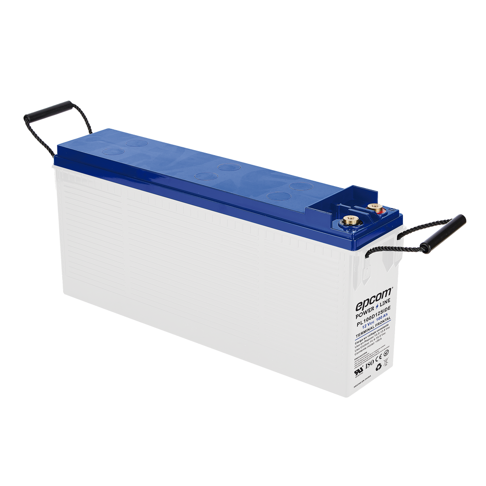 Batería de Ciclo Profundo AGM-VRLA / 12V 100Ah (10h) / Placas Gruesas Alta Densidad / Carcasa Ignífuga UL94-V0 / Terminal M8 / Baja Autodescarga / 1620A Cortocircuito - Image 3
