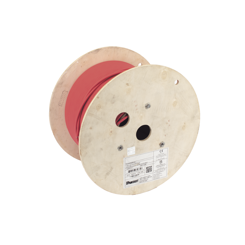 Bobina de Cable UTP de 4 Pares, Vari-MaTriX, Cat6A, 23 AWG, LSZH (Libre de Gases Tóxicos), Color Rojo, 305 Metros (1000 Pies) - Image 3