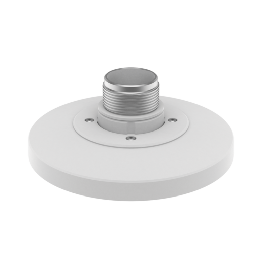 Adaptador tipo plato para Cámara tipo domo Hanwha, necesario para usar accesorios de pared o techo, verificar lista de compatibilidad