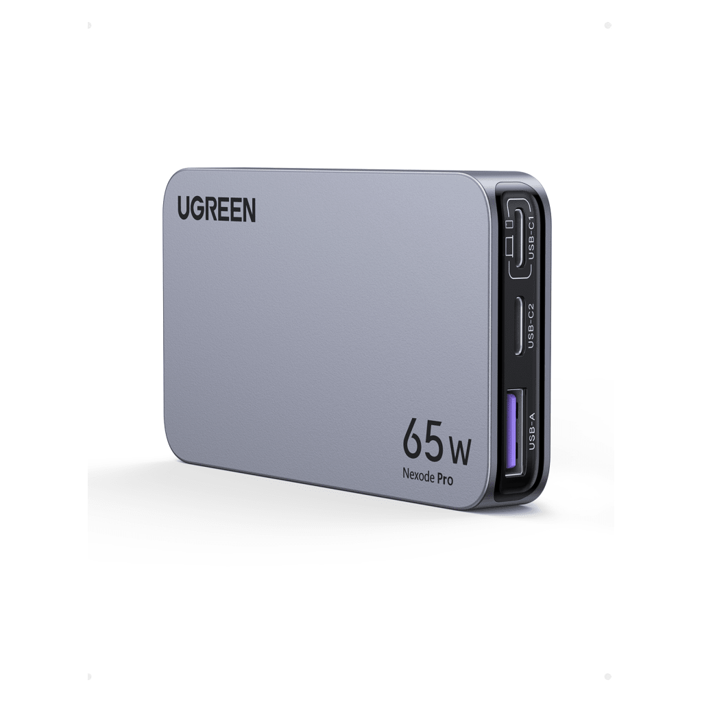 Cargador Rápido GaN 65W UGREEN / 2 Puertos USB-C + 1 Puerto USB-A / Tecnología GaN / Carga Rápida PPS PD 3.0 QC 4.0 / Compatibilidad Universal 100-240V / Diseño Compacto - Image 2