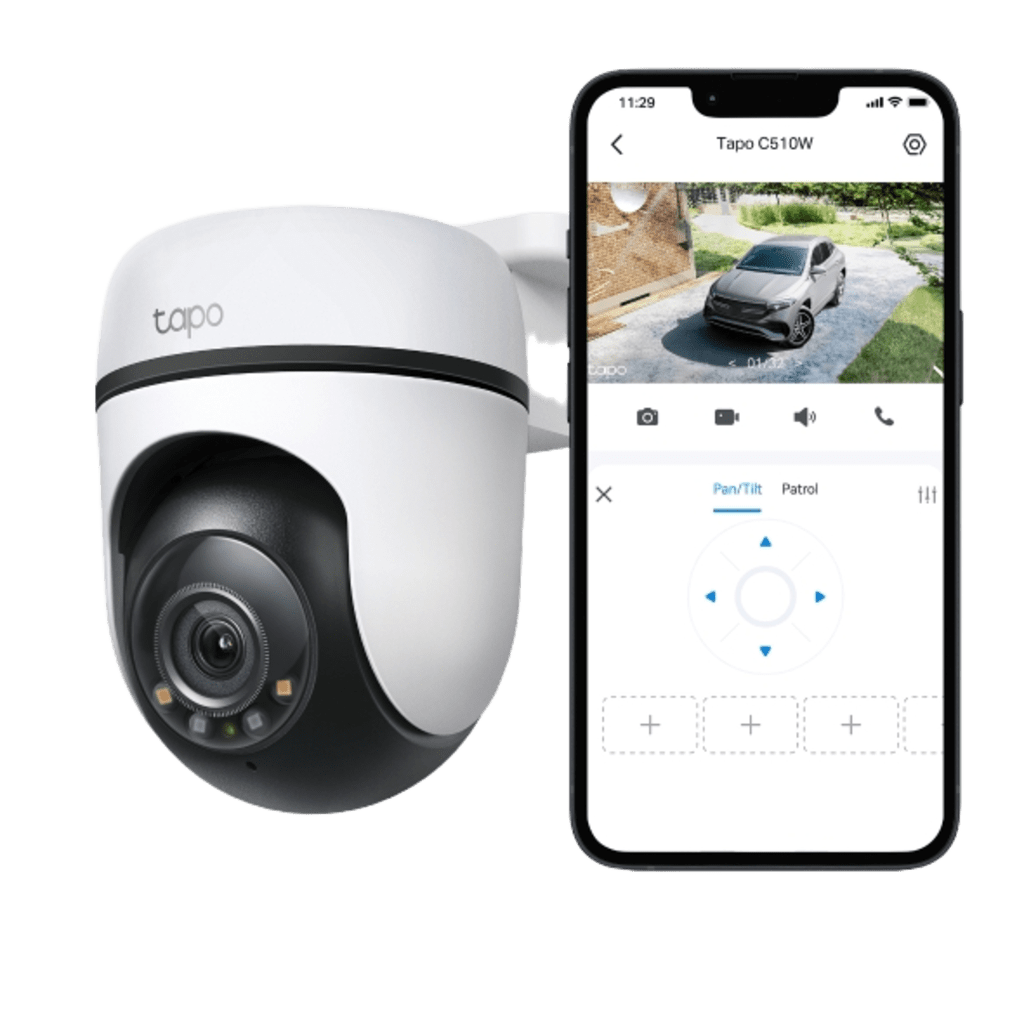Cámara de Seguridad PTZ Exterior Wi-Fi / 2K 3 Megapixel (2304×1296) / 360° Panorámica Horizontal + 130° Vertical / Seguimiento Inteligente de Movimiento / Visión Nocturna a Color / IP65 / Compatible Alexa y Google Home - Image 3