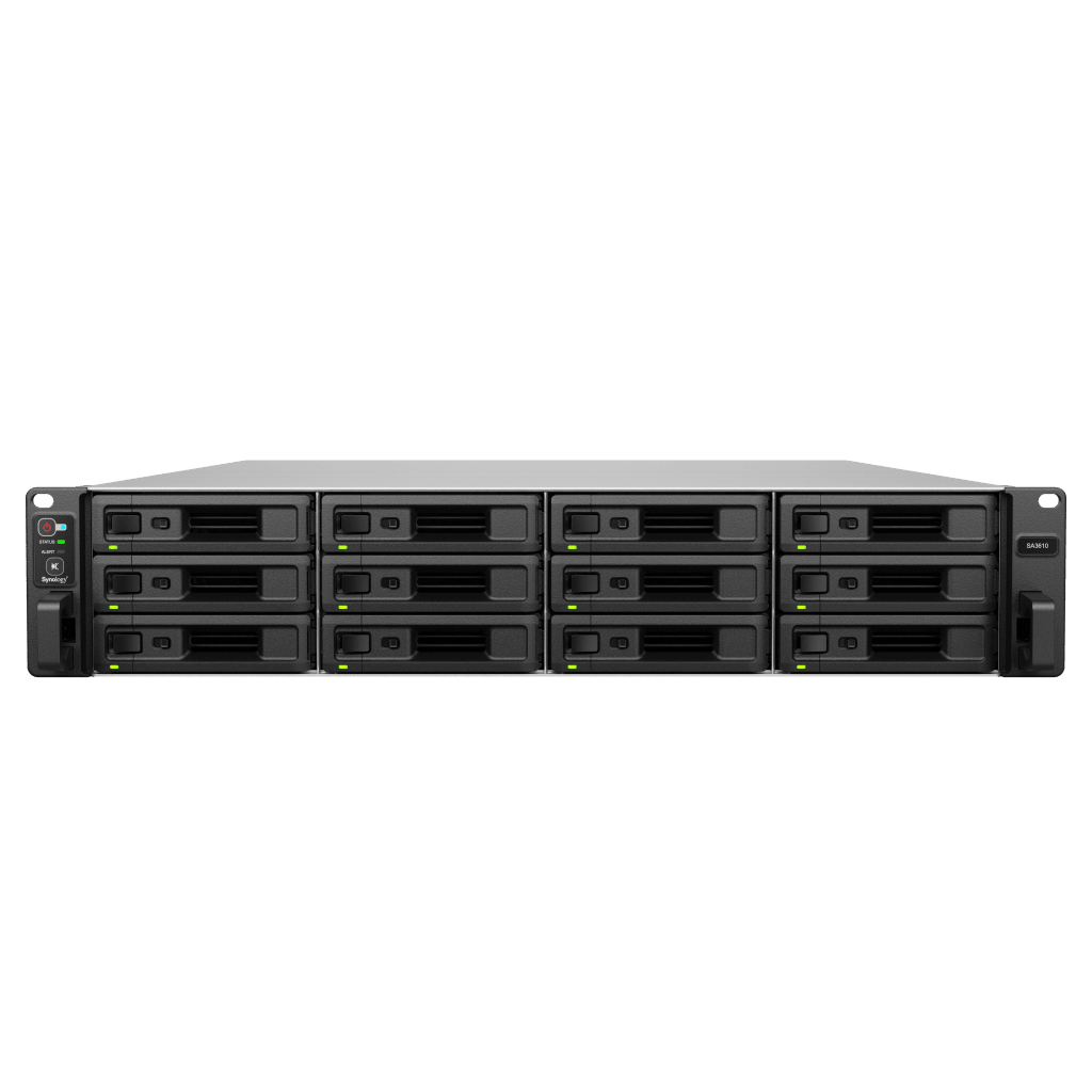 Servidor de Almacenamiento Synology SA3610 | Alta Escalabilidad | 12 Bahías | Hasta 1.728 PB de Capacidad | 6,200/3,000 MB/s Lectura/Escritura | 10GbE | RAID F1,0,1,5,6,10. - Image 2