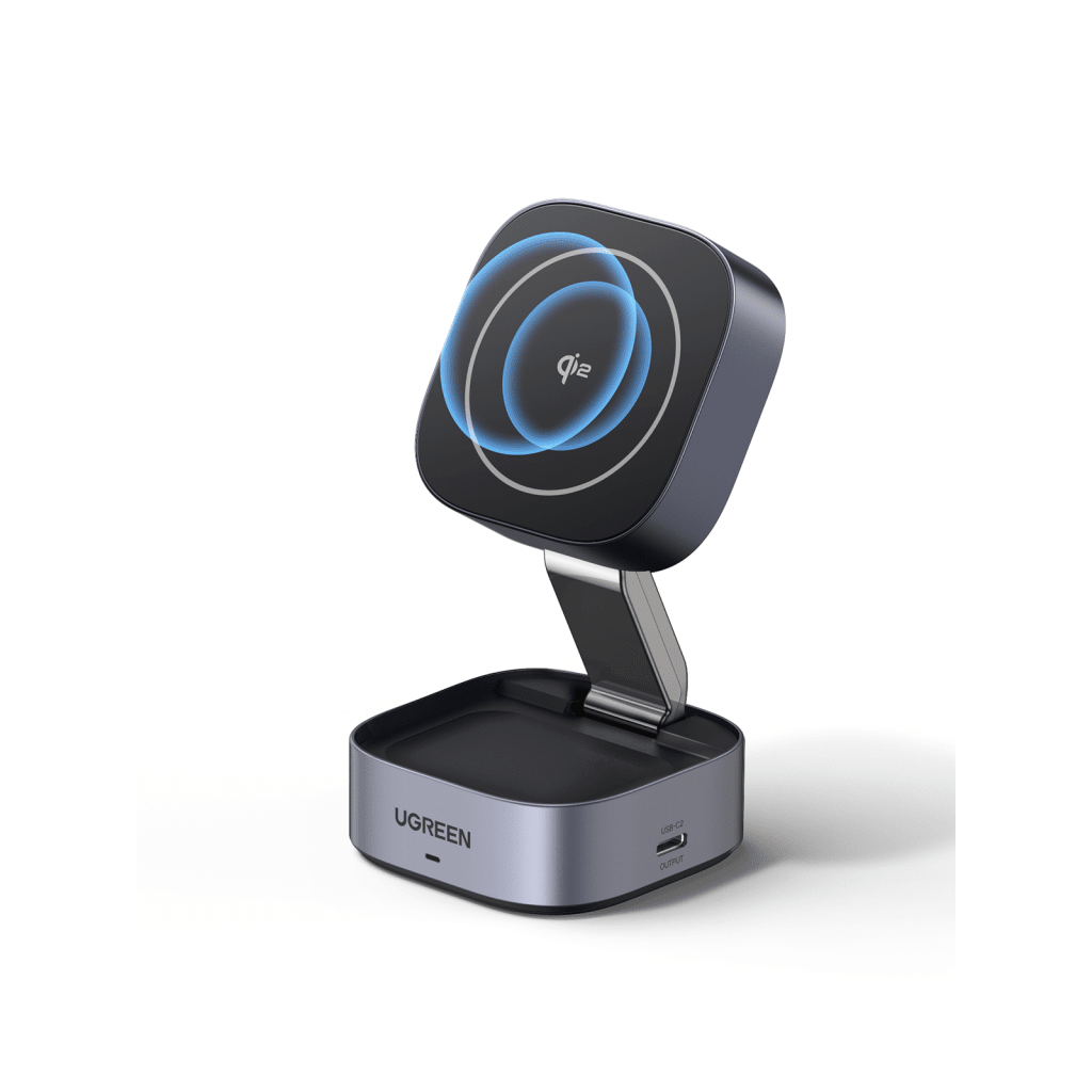 Cargador Inalámbrico 2 en 1 25W / Tecnología Magnética Qi 2 / 15W para Teléfono + 5W para Auriculares / Puerto USB-C 5W / Protecciones Múltiples / Cable USB-C Incluido - Image 3
