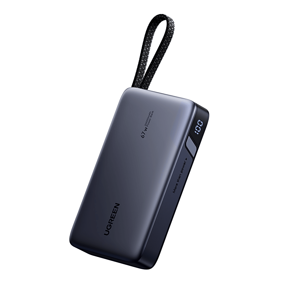 Power Bank 20000mAh / 67W USB-C con Cable Integrado / 1C1A / PD3.0 PPS QC4.0 / Batería 72Wh Li-ion 21700 / Carga Rápida 65W / PC+ABS V-0 - Image 3