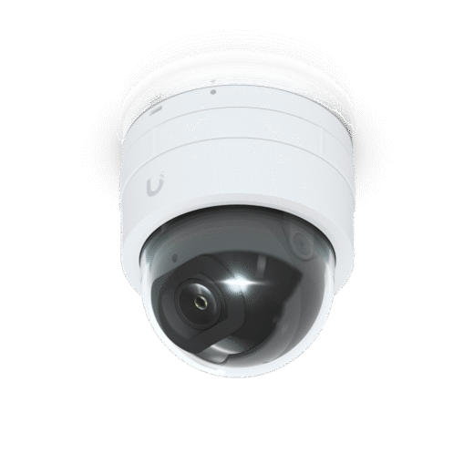 Cámara IP UniFi G5 Domo Ultra, de bajo perfil para interior, 2K (4MPX), ángulo amplio 102.4°, visión nocturna IR hasta 20 mts, detección de eventos, para pared o techo