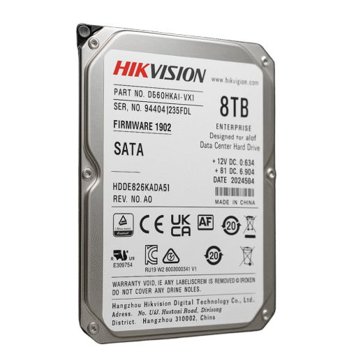 Disco Duro Empresarial / 8 TB / 7200 RPM / Interfaz SATA 6 Gb/s / Búfer de 512 MB / Diseñado para Operación 24/7 / Transferencia de 550 TB por Año