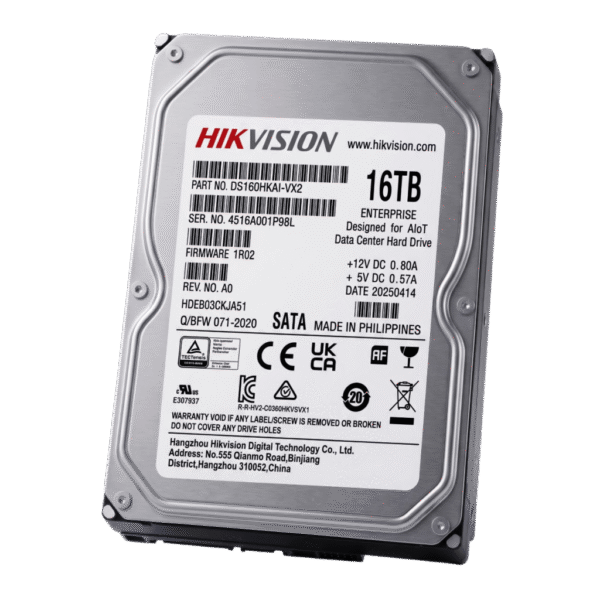 Disco Duro Empresarial / 16 TB / 3.5 pulgadas / SATA 6 Gbit/s / 7200 RPM / Caché 1024 MB / 24x7 / 550 TB/Año