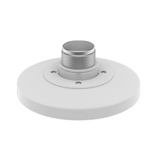 Adaptador tipo Plato necesario para montar en Pared o Techo Cámaras Hanwha serie X y P.