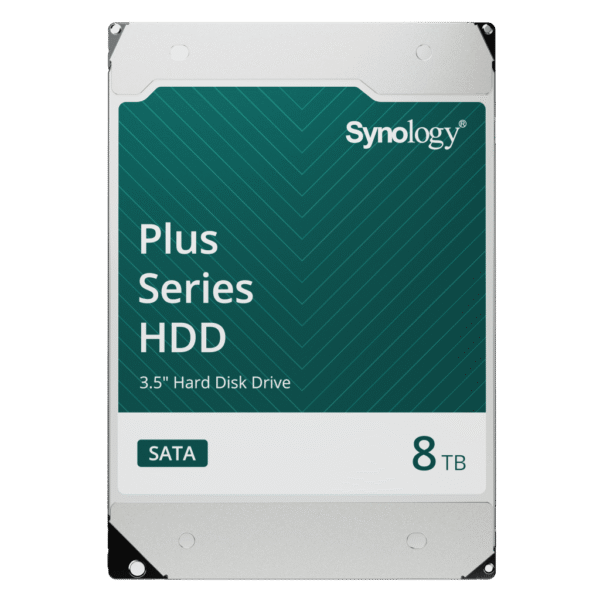 Disco Duro SATA de 3.5" Serie Plus | Capacidad 8TB | Tecnología CMR | MTBF de 1.2 Millón de Horas | Carga de Trabajo de 180 TB/Año | Compatible con Synology DSM.