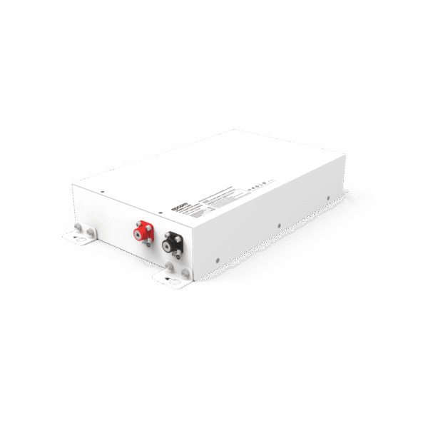 Batería de Litio LiFePO4 / 12.8 Vcc 100 Ah (1280 Wh) / Corriente Máxima 80 A / Case Metálico IP30 / Ciclo de Vida >3500 Ciclos / Montaje en Pared