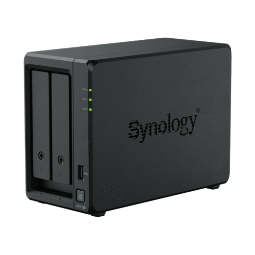 NAS Synology DiskStation DS725+ | 2 Bahías | Expandible hasta 7 Unidades | 2 Ranuras M.2 NVMe | Puerto 2.5GbE | Rendimiento 276 MB/s Lectura y 224 MB/s Escritura | Compatible con Unidad de Expansión DX525.