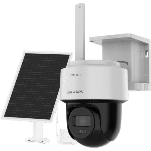 Kit Solar IP All in One / AOV / PT IP 4 Megapixel / Lente 2.8 mm / Panel Solar + Batería de Litio 9000 mAh / 4G LTE / Audio Bidireccional / Dual Light 30 m / IP66 / Micro SD