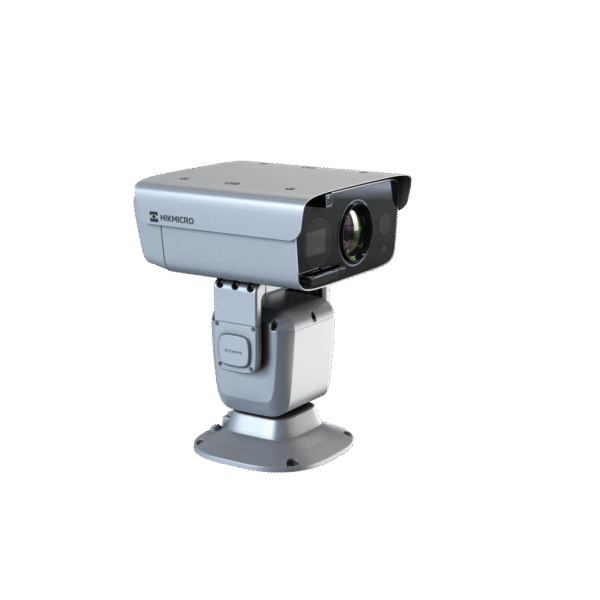PTZ Punta de Poste IP Dual / Lente Térmico 100 mm (640 X 512) / Lente Óptico 56X Zoom (4 MP) / 800 mts IR Laser / 36 VCC / IP66 / Recubrimiento Anticorrosivo