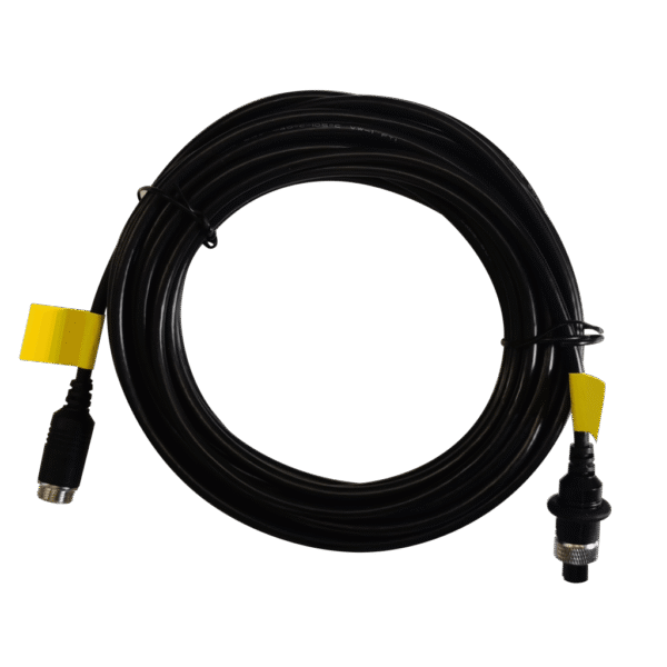 Cable Extensor de Vídeo y Audio de 12 Metros / Conector Tipo Aviación / Compatible con Cámara TURBO Móvil HIKVISION