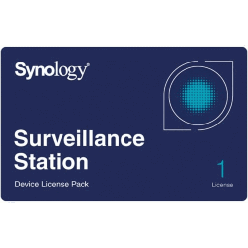 Licencia de Dispositivos de Vigilancia Synology | Paquete de 1 Licencia | Compatibilidad con Cámaras IP, Módulos de E/S, Altavoces IP | Gestión Centralizada CMS | Licencias Predeterminadas Incluidas.