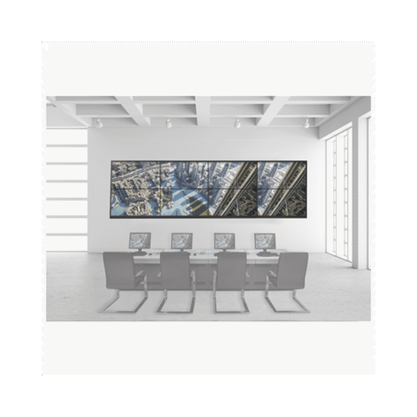 Kit Videowall 4x2 / Incluye 8 Pantallas de 55" / Decoder / Base de Pared