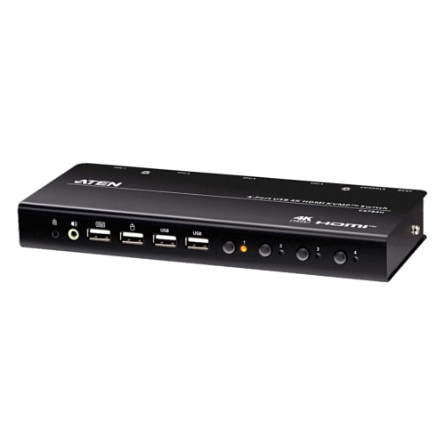 Switch KVMP USB HDMI 4witch KVM HDMI 4 Puertos | 4K DCI | USB 2.0 | Hotkeys | Video DynaSync | Plug & Play