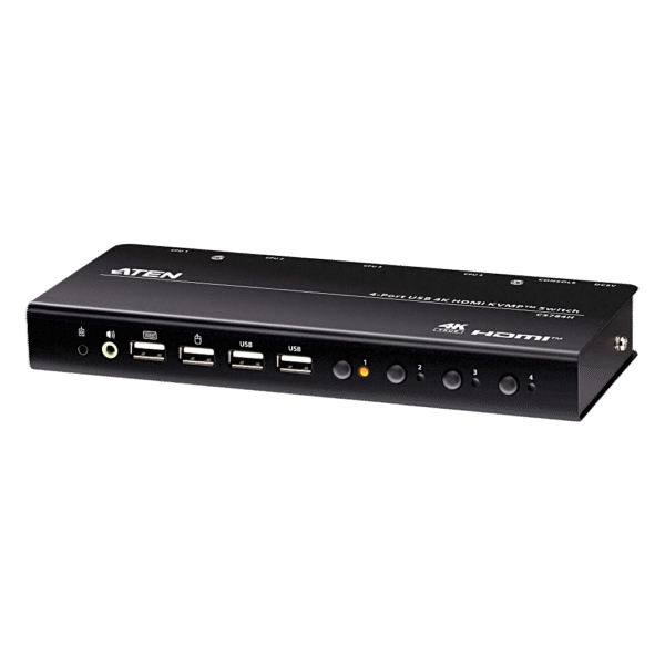 Switch KVMP USB HDMI 4witch KVM HDMI 4 Puertos | 4K DCI | USB 2.0 | Hotkeys | Video DynaSync | Plug & Play