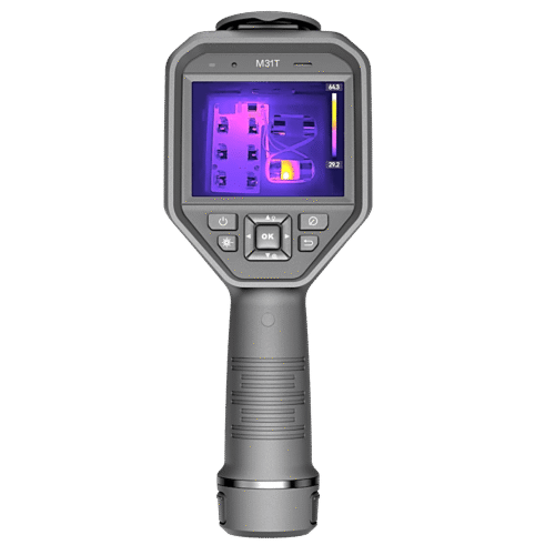 M31T - Cámara Termográfica Portátil Dual / Super IR 768 x 576 / Lente Óptico (8 Megapixel) / WiFi / IP54 / Ranura MicroSD hasta 64 Gb  / Hasta 4 Horas de Funcionamiento Continuo