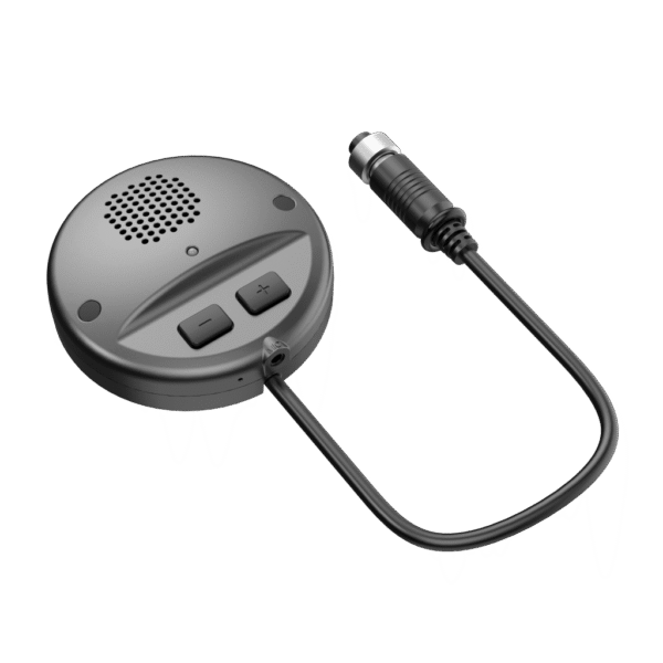 Accesorio para Audio de 2 Vías / Compatible con DVR Móvil HIKVISION / Conector Tipo Aviación / Micrófono y Altavoz Integrados