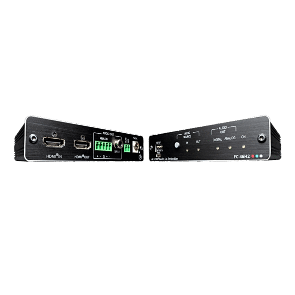 Desembebedor de Audio HDMI Profesional | 4K/60 UHD (4:4:4) | 18 Gbps | HDR | HDCP 2.2 | Salidas S/PDIF y Audio Balanceado | ARC | Gestión EDID Inteligente | Kramer re-Klocking | DigiTOOLS Compacto